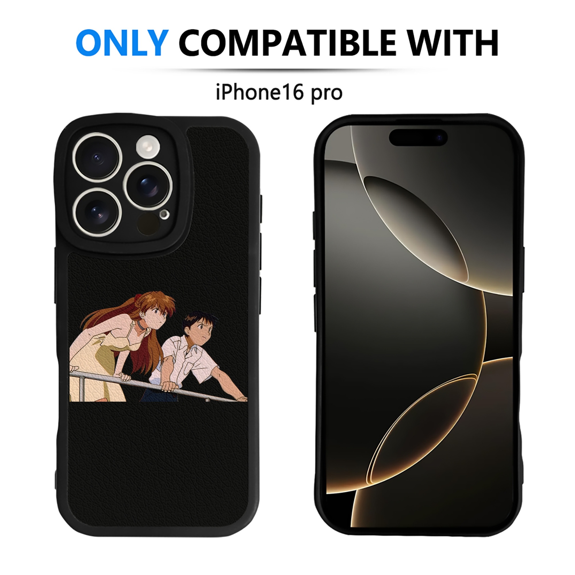 （画像用） EVA 新世紀エヴァンゲリオン 【iPhone 16シリーズ対応】シリコンスマホケース（レザー調） 材質：シリコン